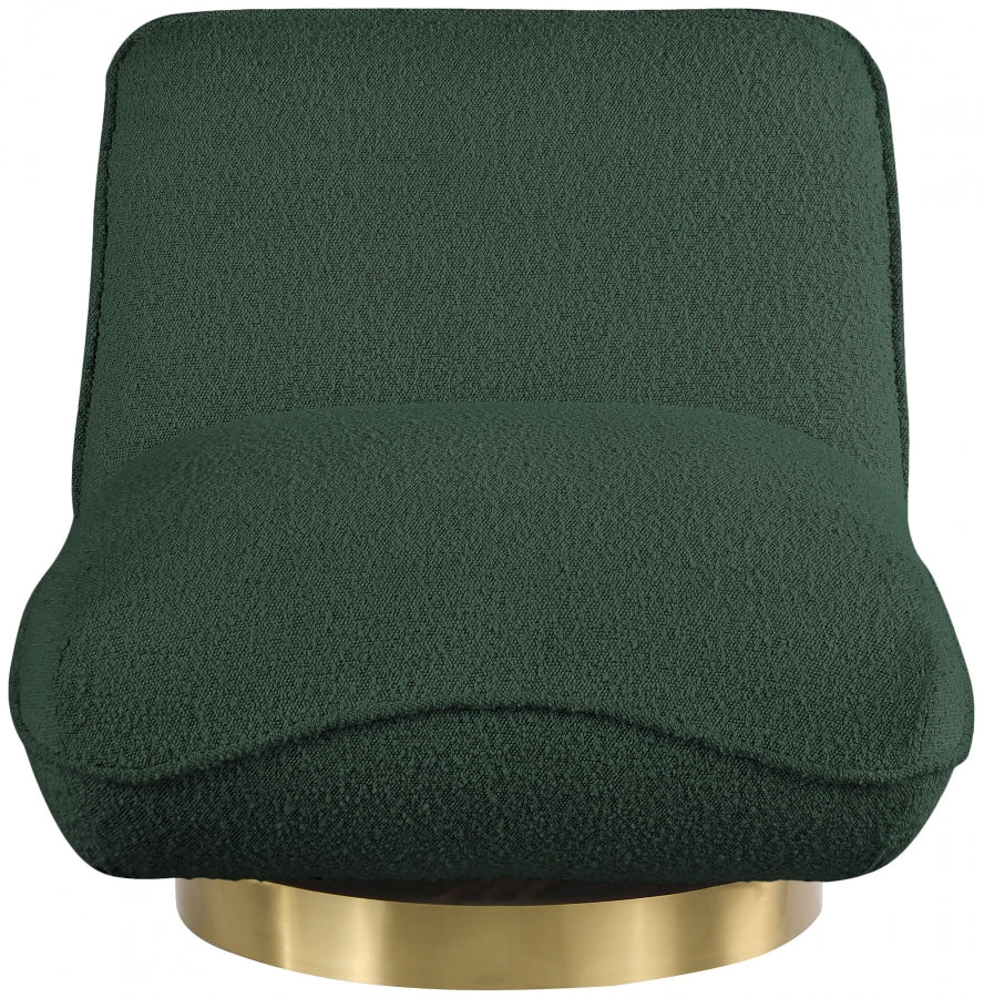 Geneva Boucle Fabric Upholstered Swivel Accent Chair