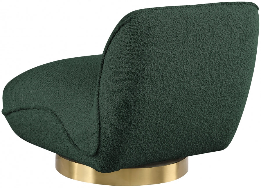 Geneva Boucle Fabric Upholstered Swivel Accent Chair