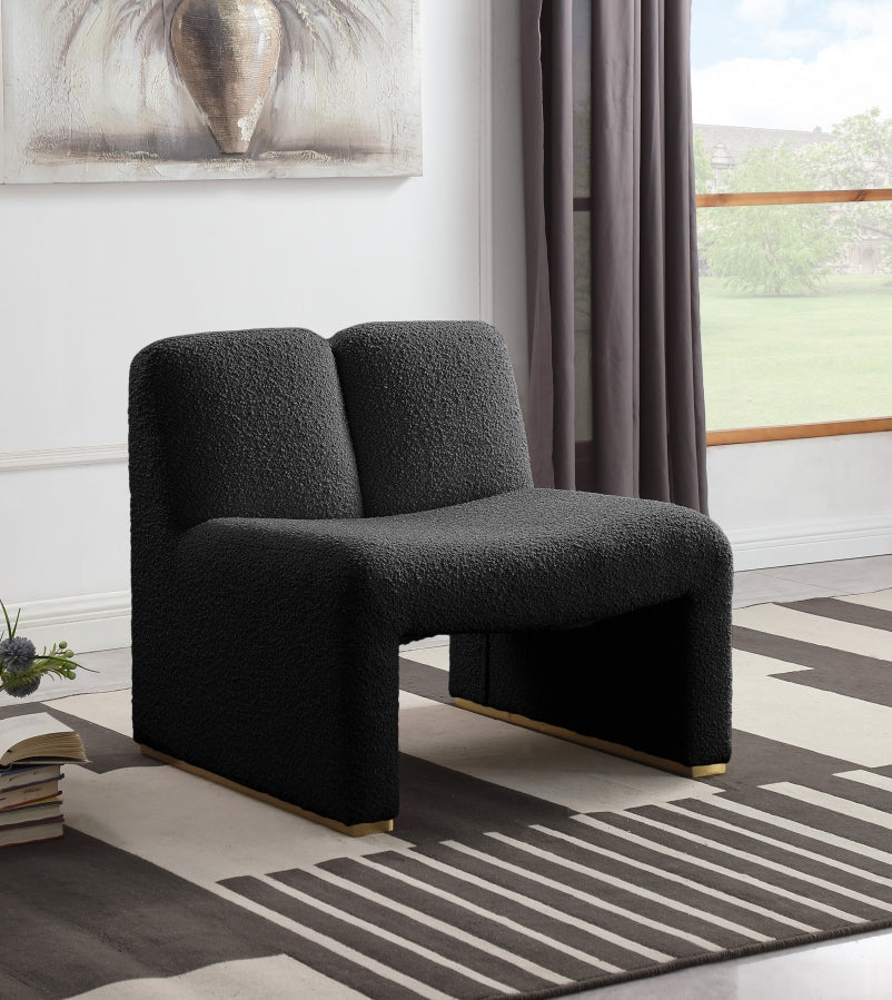 Fauteuil d'appoint rembourré en chenille Vivi 