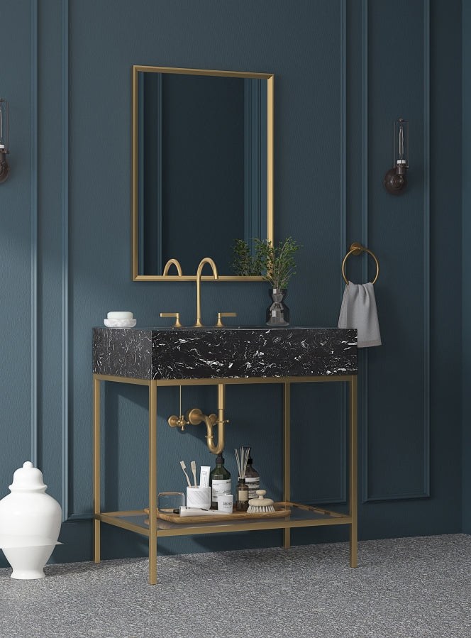 Meuble-lavabo mural pour salle de bain avec lavabo inclus
