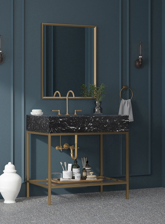 Meuble-lavabo mural pour salle de bain avec lavabo inclus