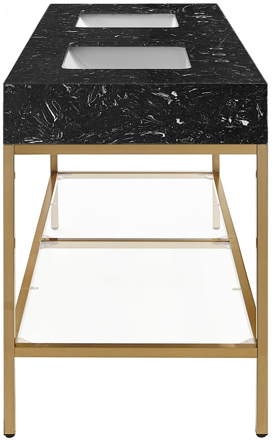 Meuble-lavabo mural pour salle de bain avec lavabo inclus
