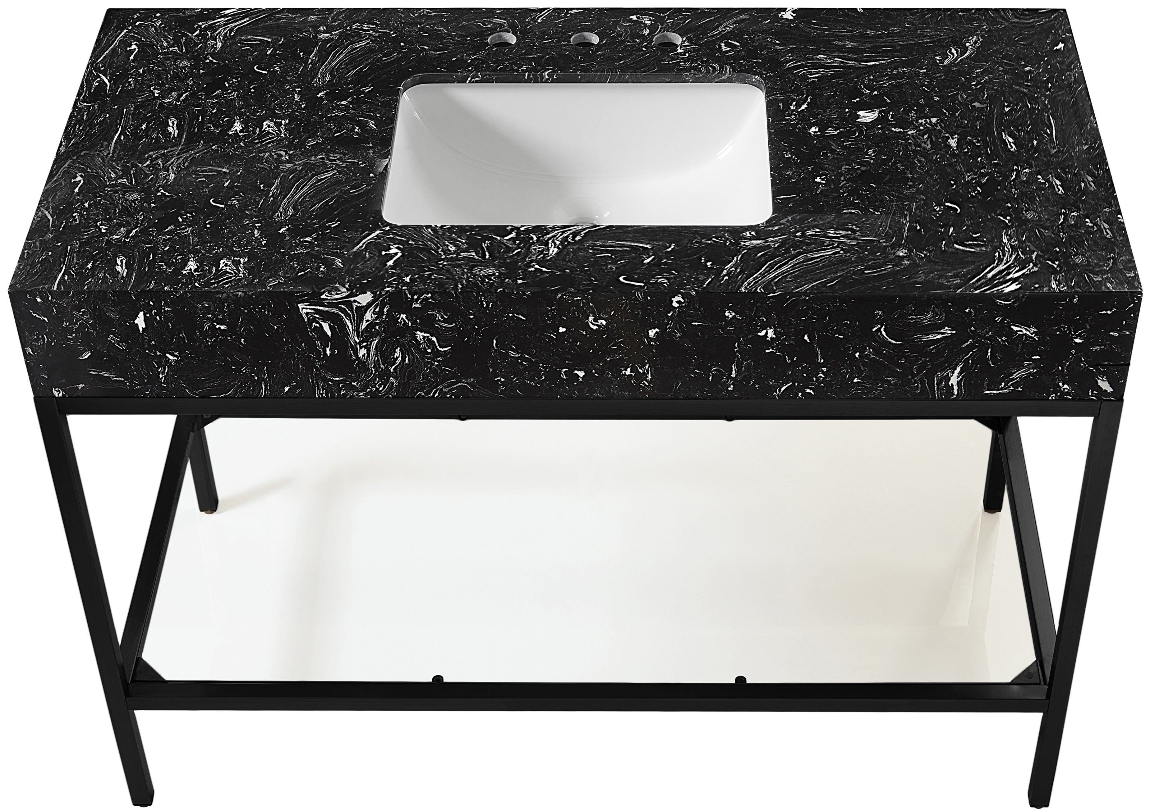 Meuble-lavabo mural pour salle de bain avec lavabo inclus