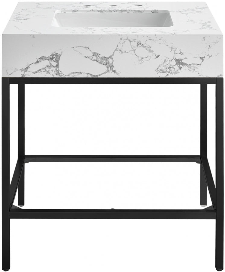 Meuble-lavabo mural pour salle de bain avec lavabo inclus