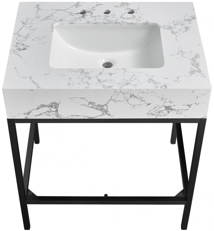 Meuble-lavabo mural pour salle de bain avec lavabo inclus