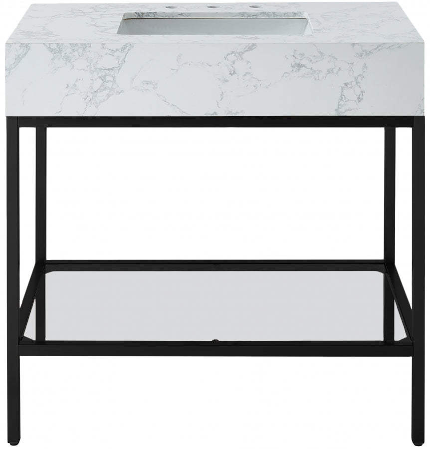 Meuble-lavabo mural pour salle de bain avec lavabo inclus