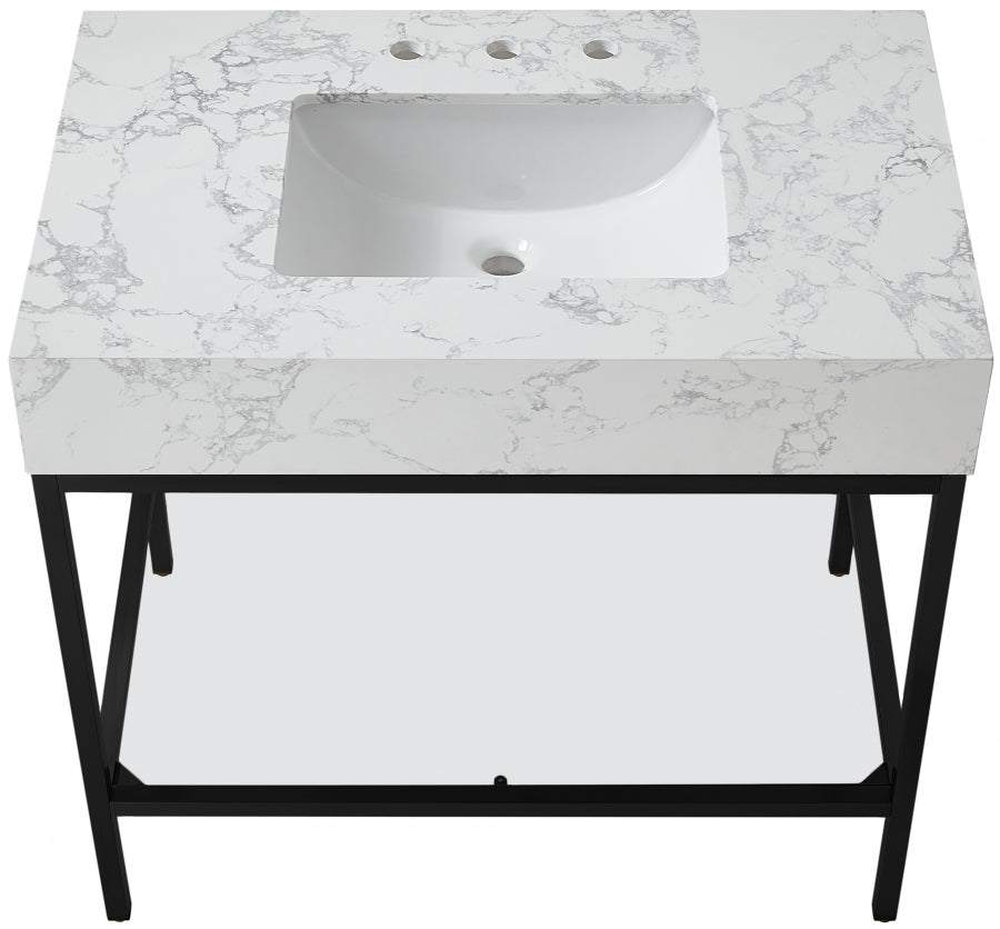 Meuble-lavabo mural pour salle de bain avec lavabo inclus