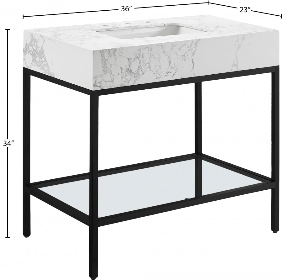 Meuble-lavabo mural pour salle de bain avec lavabo inclus