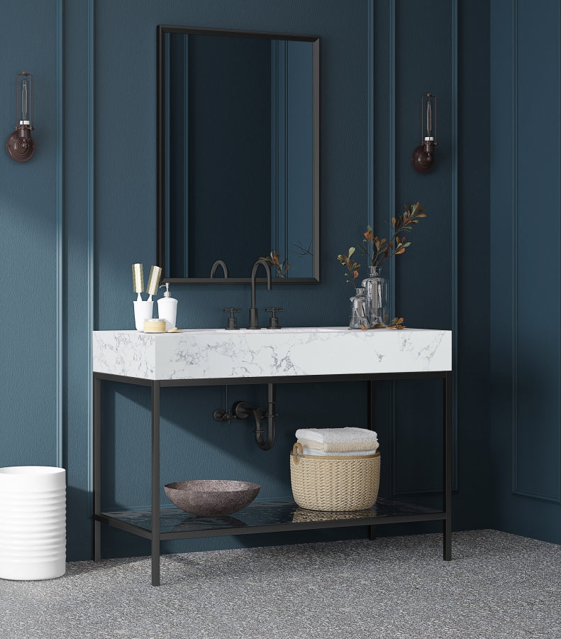 Meuble-lavabo mural pour salle de bain avec lavabo inclus