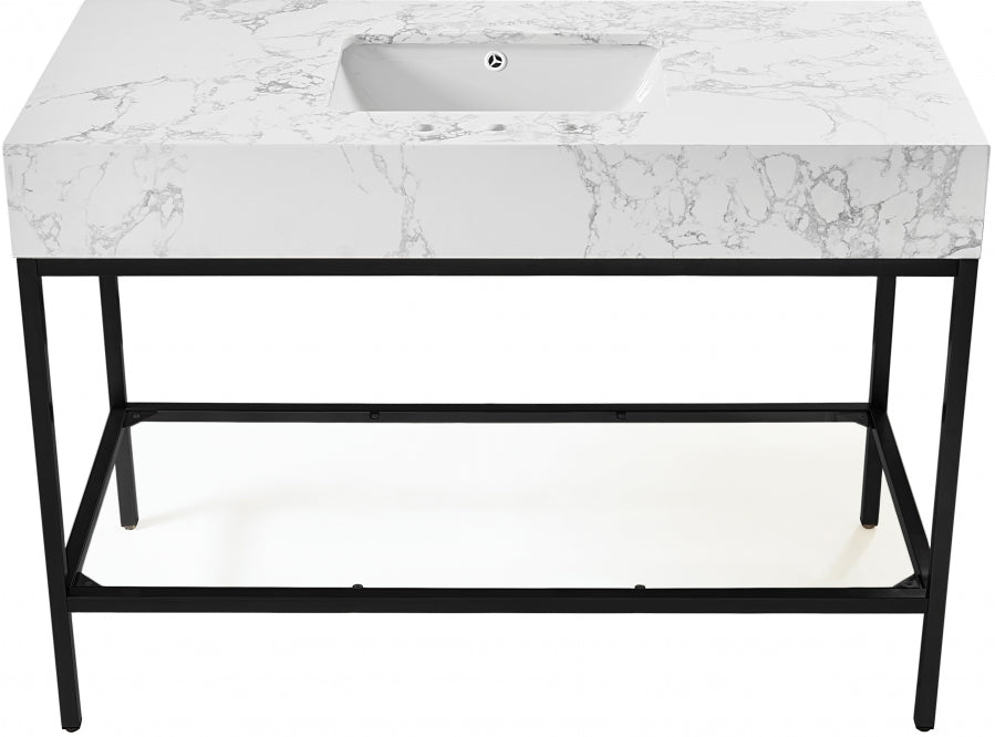 Meuble-lavabo mural pour salle de bain avec lavabo inclus