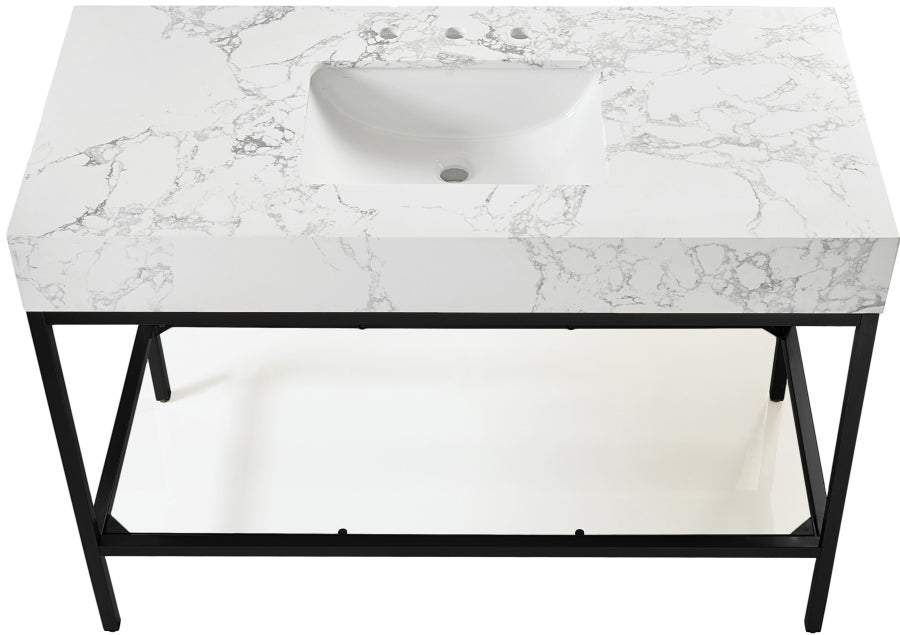 Meuble-lavabo mural pour salle de bain avec lavabo inclus