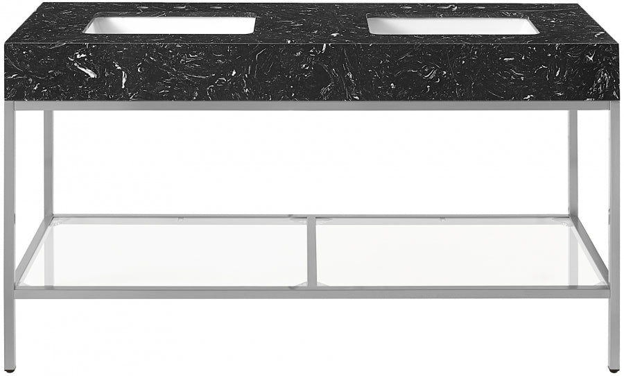 Meuble-lavabo mural pour salle de bain avec lavabo inclus