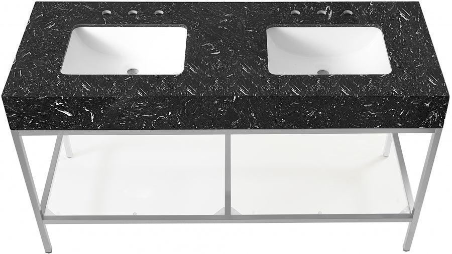 Meuble-lavabo mural pour salle de bain avec lavabo inclus
