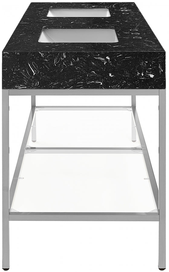 Meuble-lavabo mural pour salle de bain avec lavabo inclus
