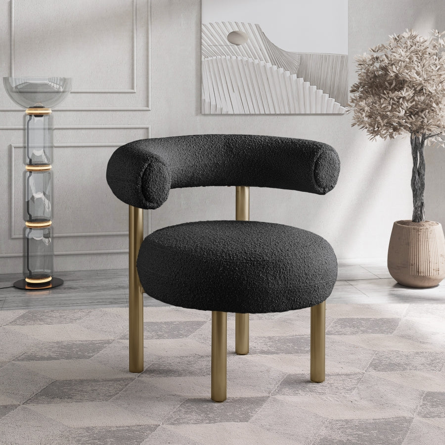 Fauteuil d'appoint rembourré en chenille Vivi 