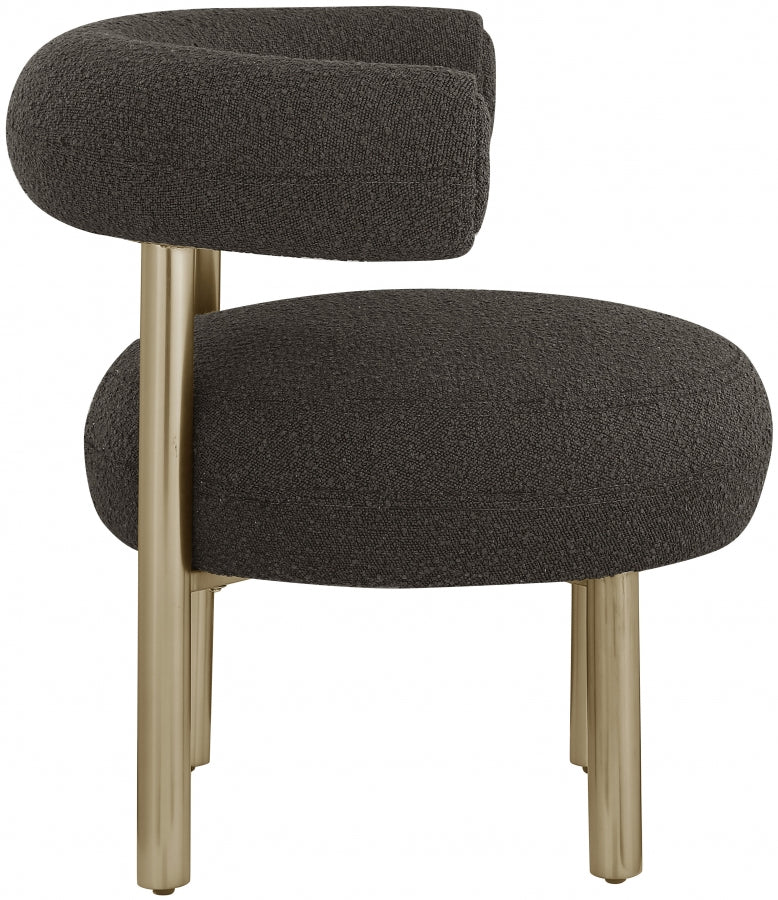 Fauteuil d'appoint rembourré en chenille Vivi 