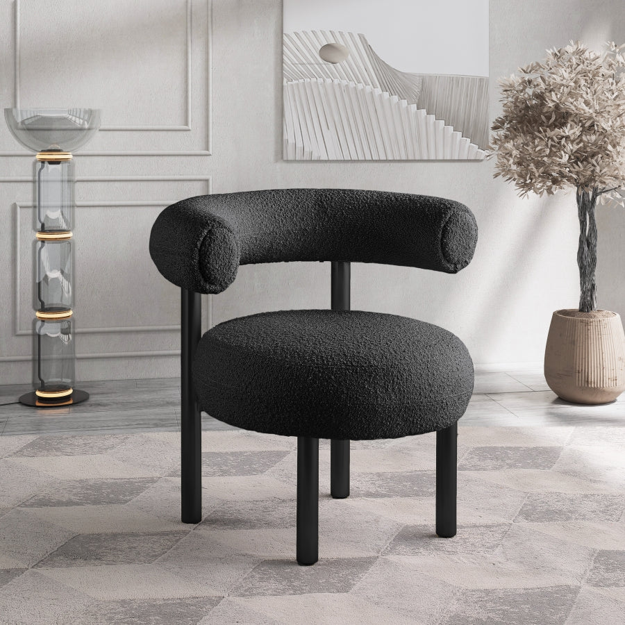 Fauteuil d'appoint rembourré en chenille Vivi 
