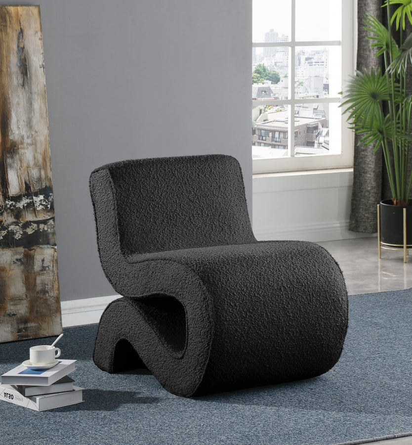 Fauteuil d'appoint rembourré en chenille Vivi 
