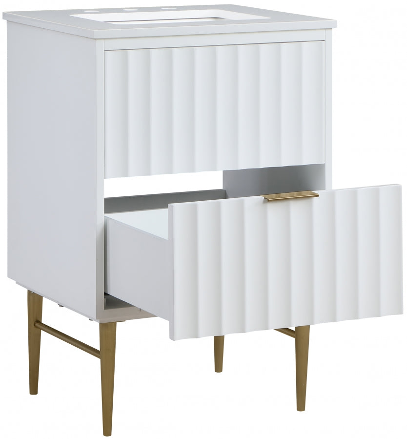 Meuble-lavabo mural pour salle de bain avec lavabo inclus