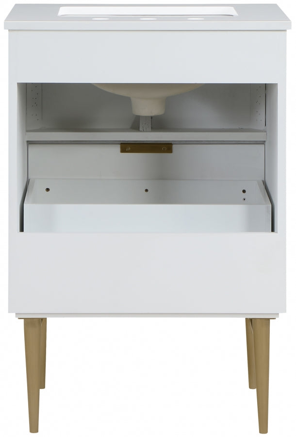 Meuble-lavabo mural pour salle de bain avec lavabo inclus