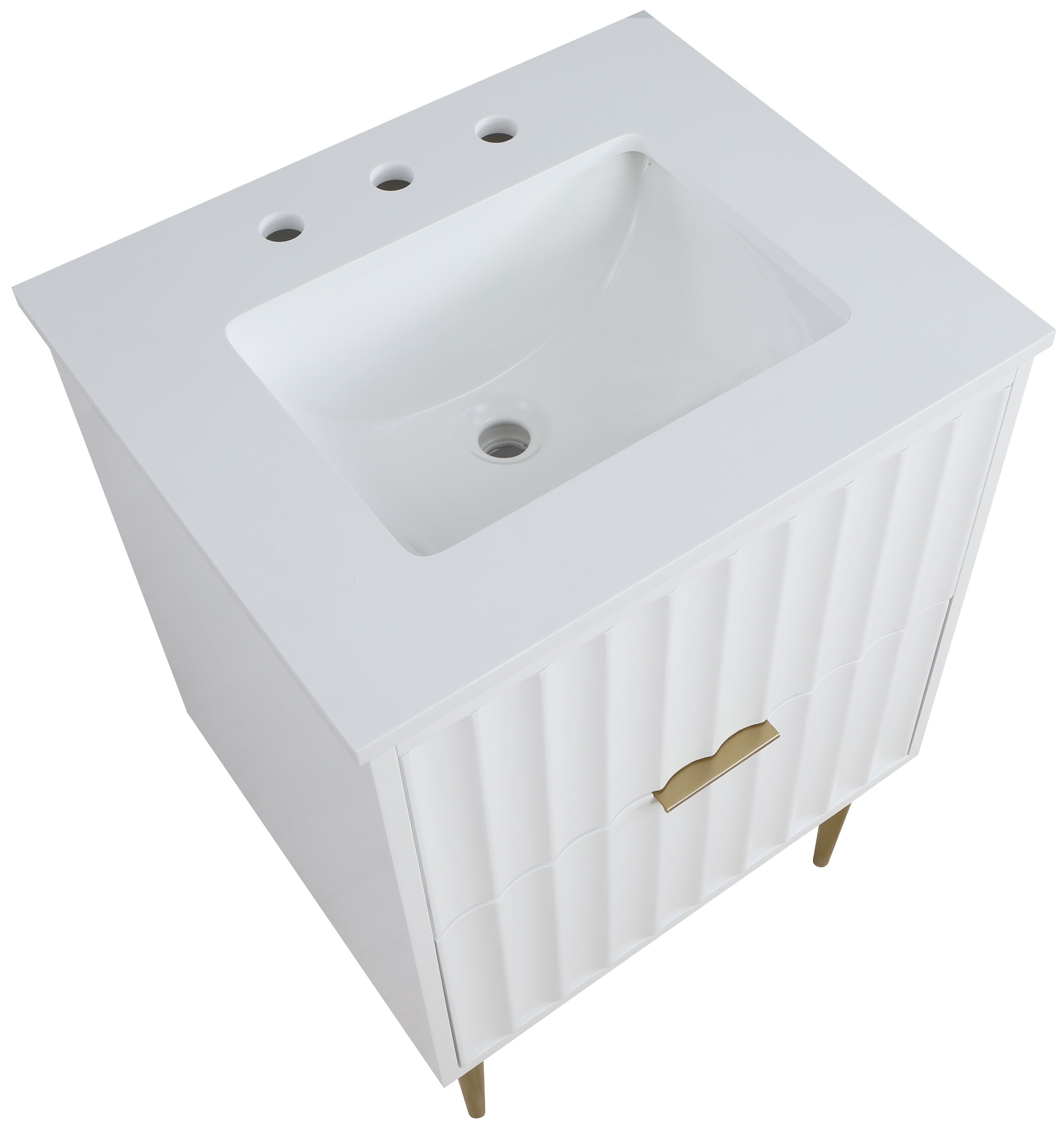 Meuble-lavabo mural pour salle de bain avec lavabo inclus