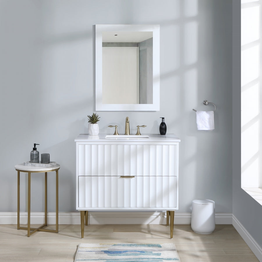 Meuble-lavabo mural pour salle de bain avec lavabo inclus