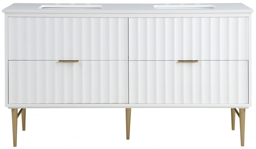 Meuble-lavabo mural pour salle de bain avec lavabo inclus