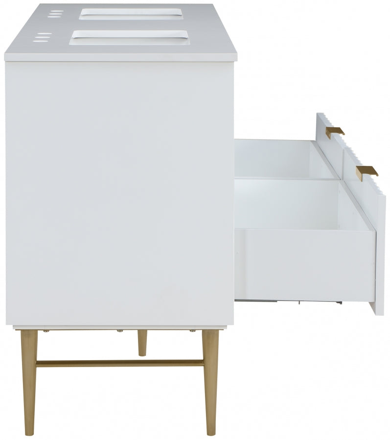 Meuble-lavabo mural pour salle de bain avec lavabo inclus