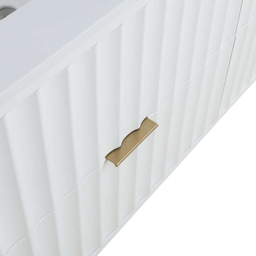 Meuble-lavabo mural pour salle de bain avec lavabo inclus