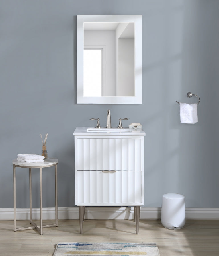 Meuble-lavabo mural pour salle de bain avec lavabo inclus