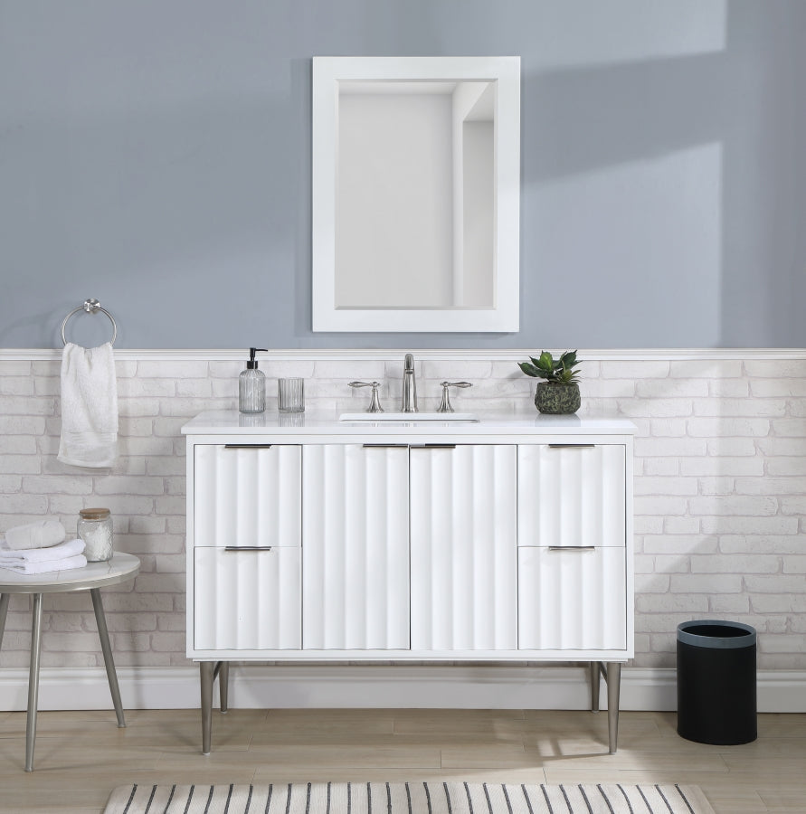 Meuble-lavabo mural pour salle de bain avec lavabo inclus