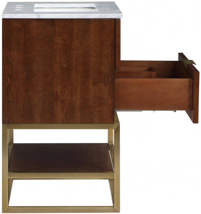 Meuble-lavabo mural pour salle de bain avec lavabo inclus