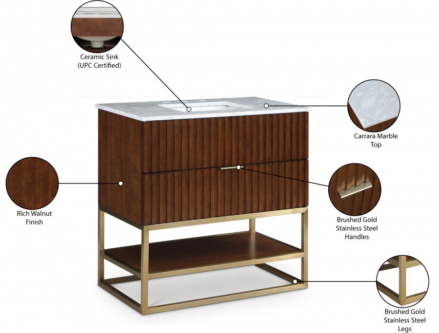 Meuble-lavabo mural pour salle de bain avec lavabo inclus