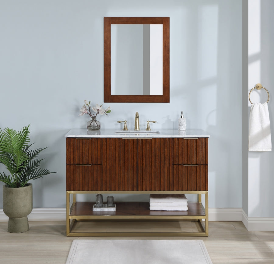 Meuble-lavabo mural pour salle de bain avec lavabo inclus
