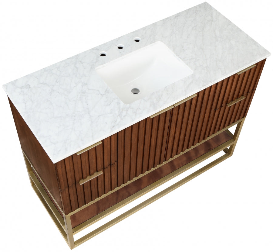 Meuble-lavabo mural pour salle de bain avec lavabo inclus