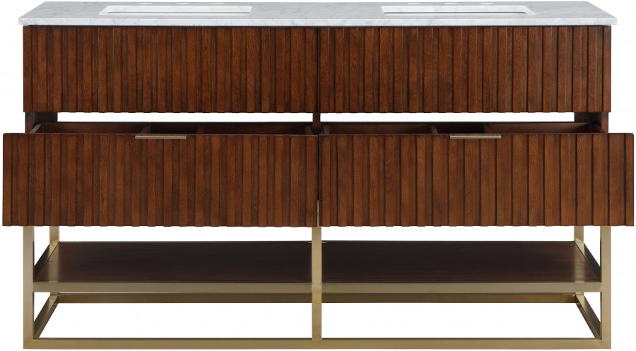 Meuble-lavabo mural pour salle de bain avec lavabo inclus
