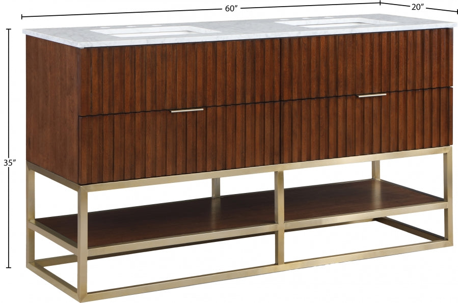 Meuble-lavabo mural pour salle de bain avec lavabo inclus