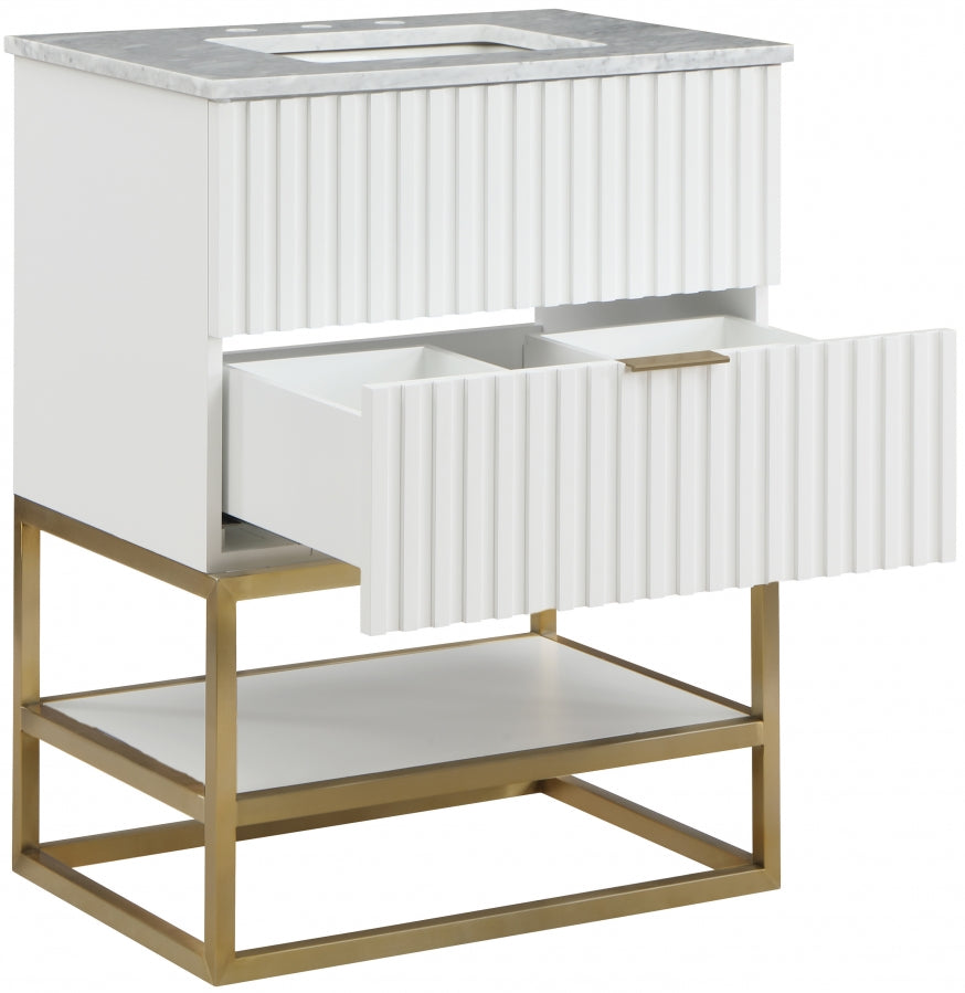 Meuble-lavabo mural pour salle de bain avec lavabo inclus
