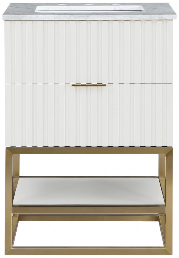 Meuble-lavabo mural pour salle de bain avec lavabo inclus