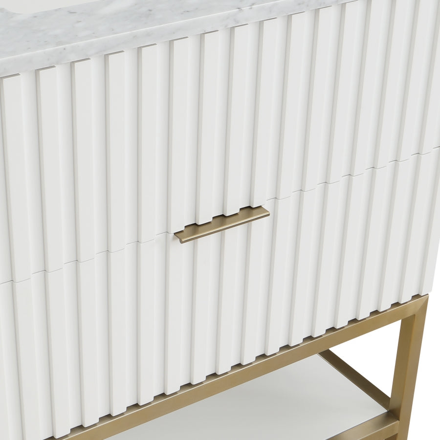 Meuble-lavabo mural pour salle de bain avec lavabo inclus
