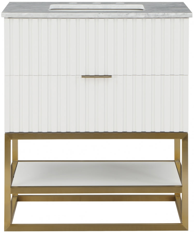 Meuble-lavabo mural pour salle de bain avec lavabo inclus