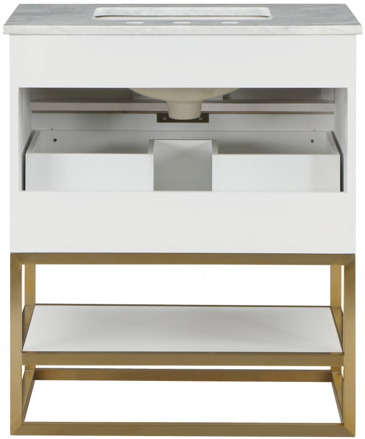 Meuble-lavabo mural pour salle de bain avec lavabo inclus