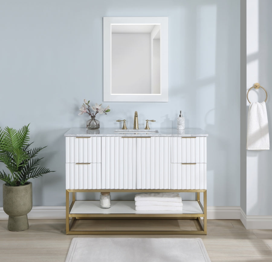 Meuble-lavabo mural pour salle de bain avec lavabo inclus