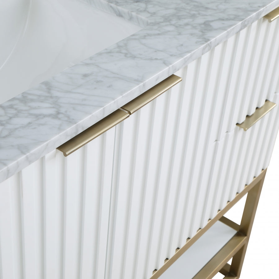 Meuble-lavabo mural pour salle de bain avec lavabo inclus