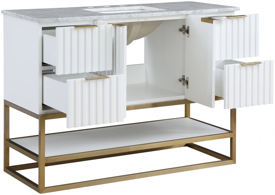 Meuble-lavabo mural pour salle de bain avec lavabo inclus