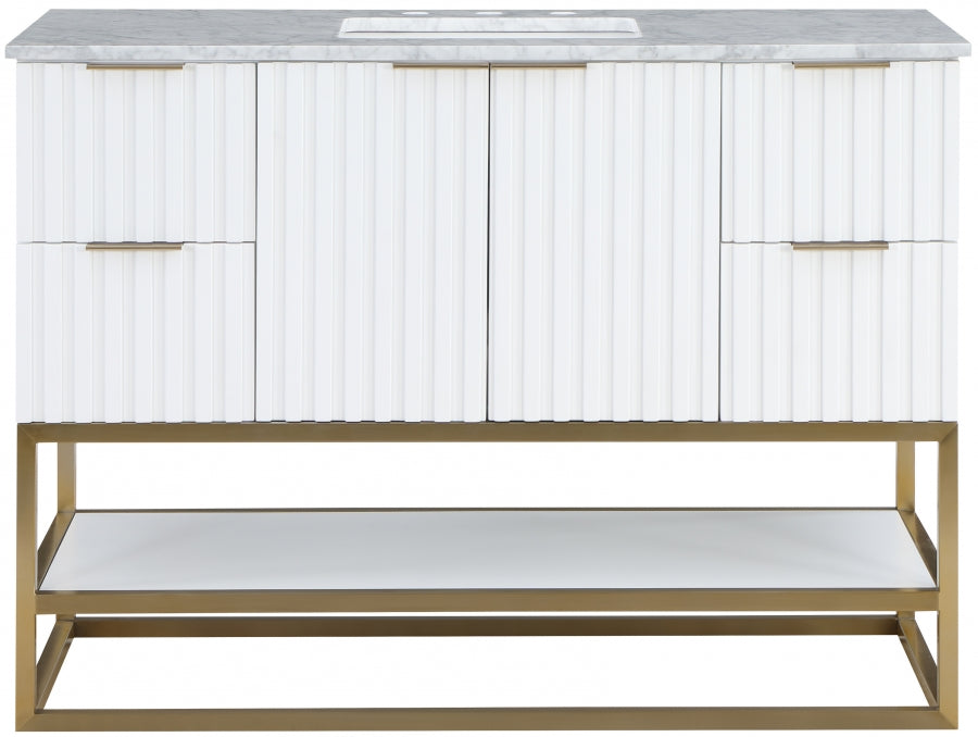 Meuble-lavabo mural pour salle de bain avec lavabo inclus