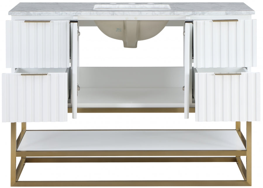 Meuble-lavabo mural pour salle de bain avec lavabo inclus