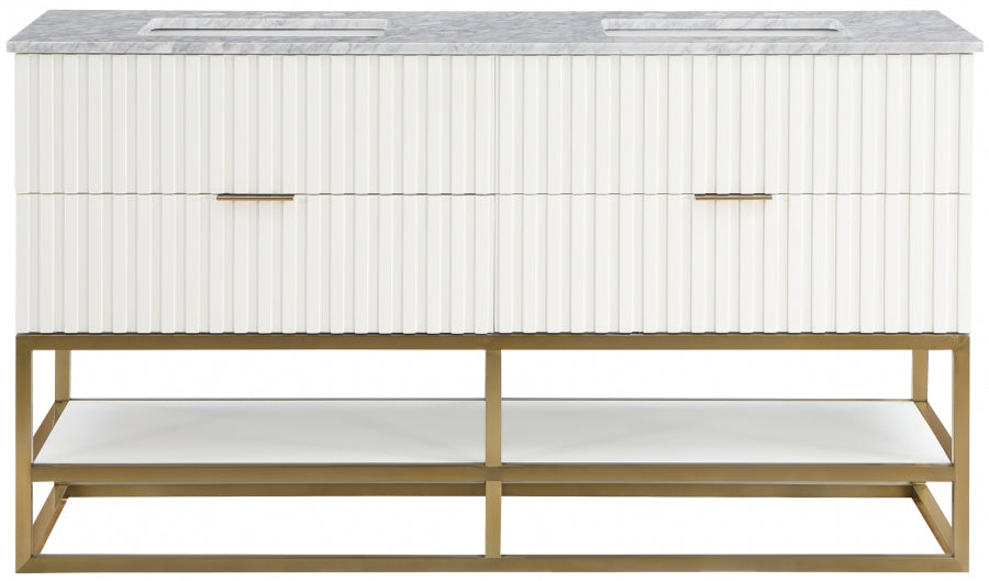 Meuble-lavabo mural pour salle de bain avec lavabo inclus