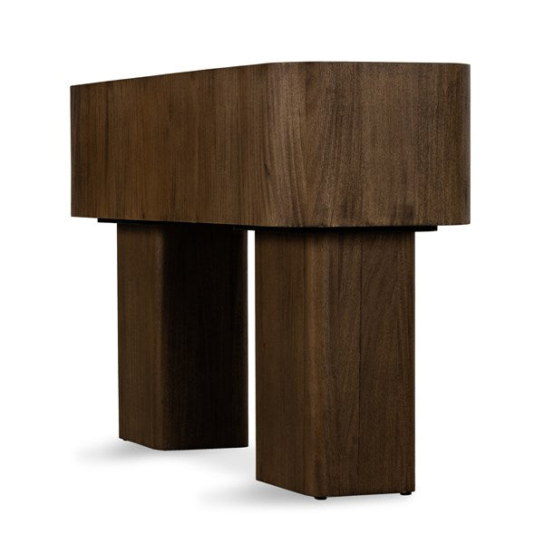 Blanco Console Table - Warm Umber Burl
