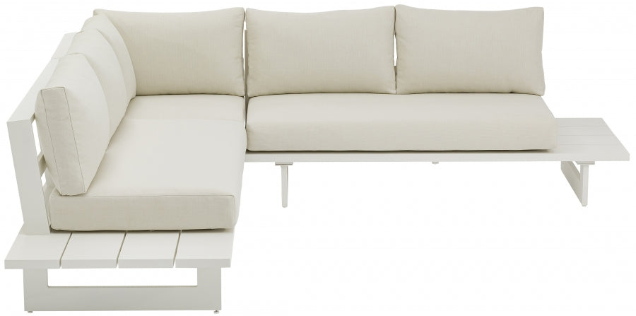 Maldives 102" Water Resistant Fabric Upholstered Outdoor Patio Modular Sectional